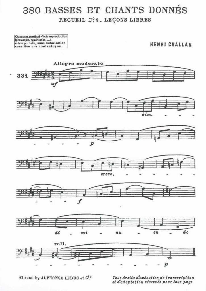 Challan, 380 Donnes 9a: Textes (Leduc)