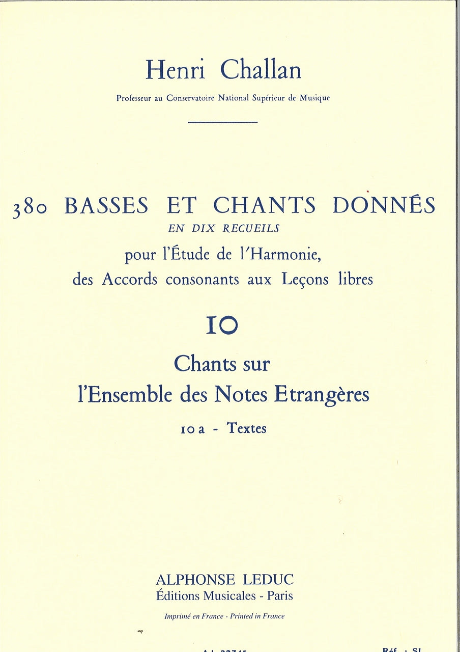 Challan, 380 Donnes 10a: Textes (Leduc)