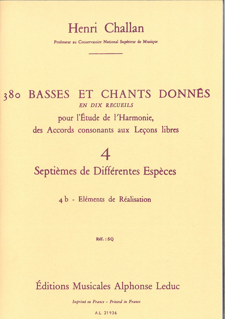 Challan, 380 Donnes 4b: Realisation (Leduc)