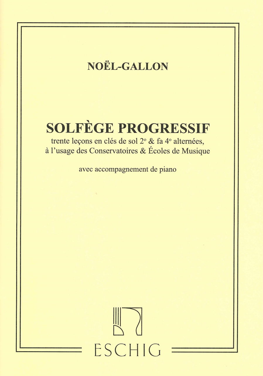 Gallon, Solfege Progressif 30 avec Accom (Eschig)