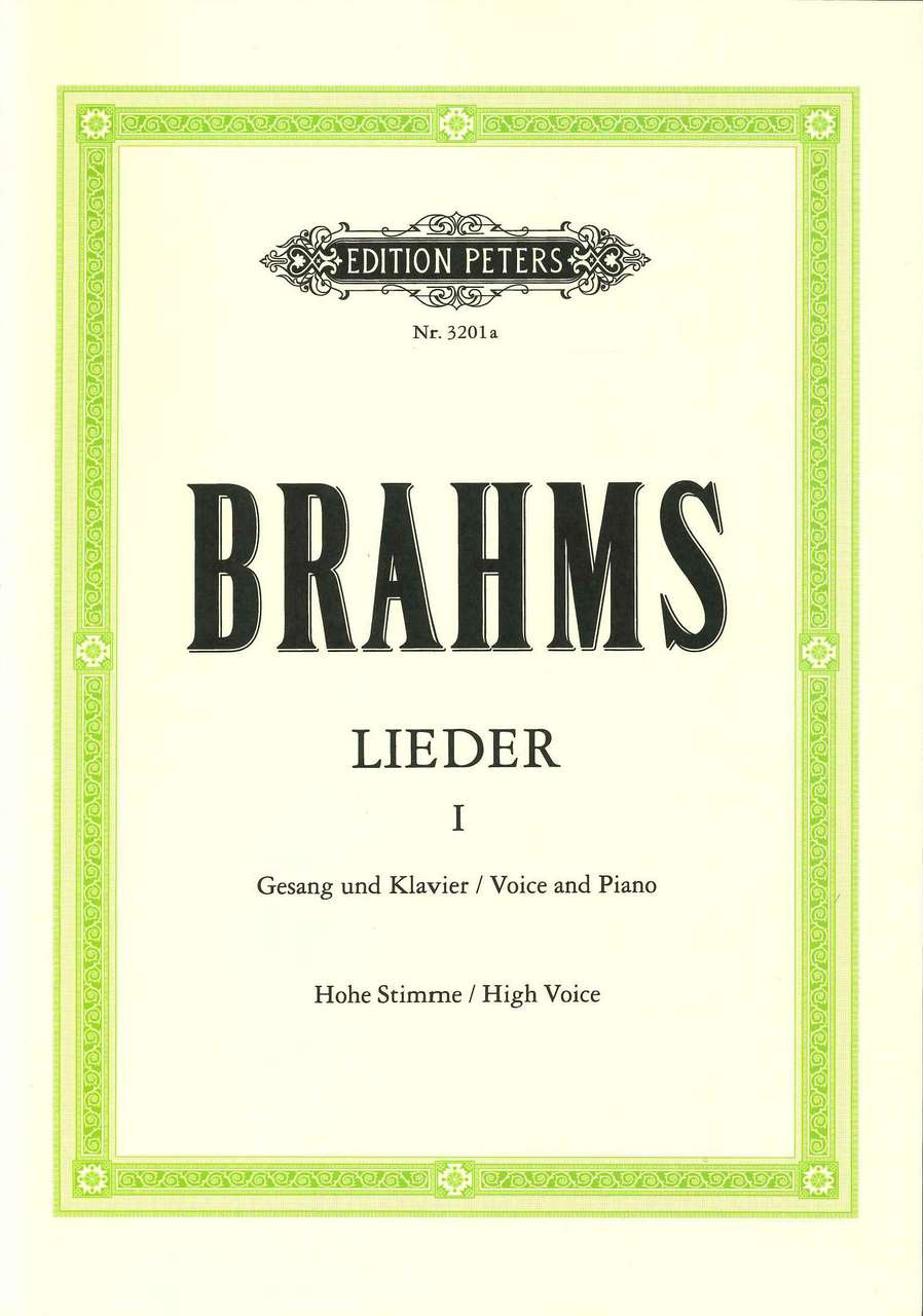Brahms, Lieder 1 (hohe) (Peters)