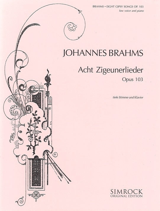 Brahms, 8 Zigeunerlieder op. 103 (Low) (Simrock)
