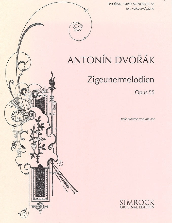 Dvorak, Gipsy Songs op. 55 [G/E/Cz] (L) (Simrock)