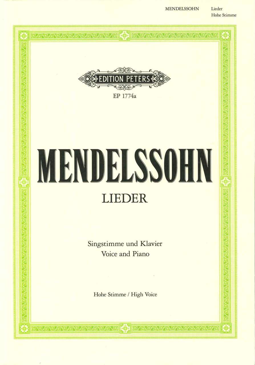 Mendelssohn, Lieder (hohe) (Peters)