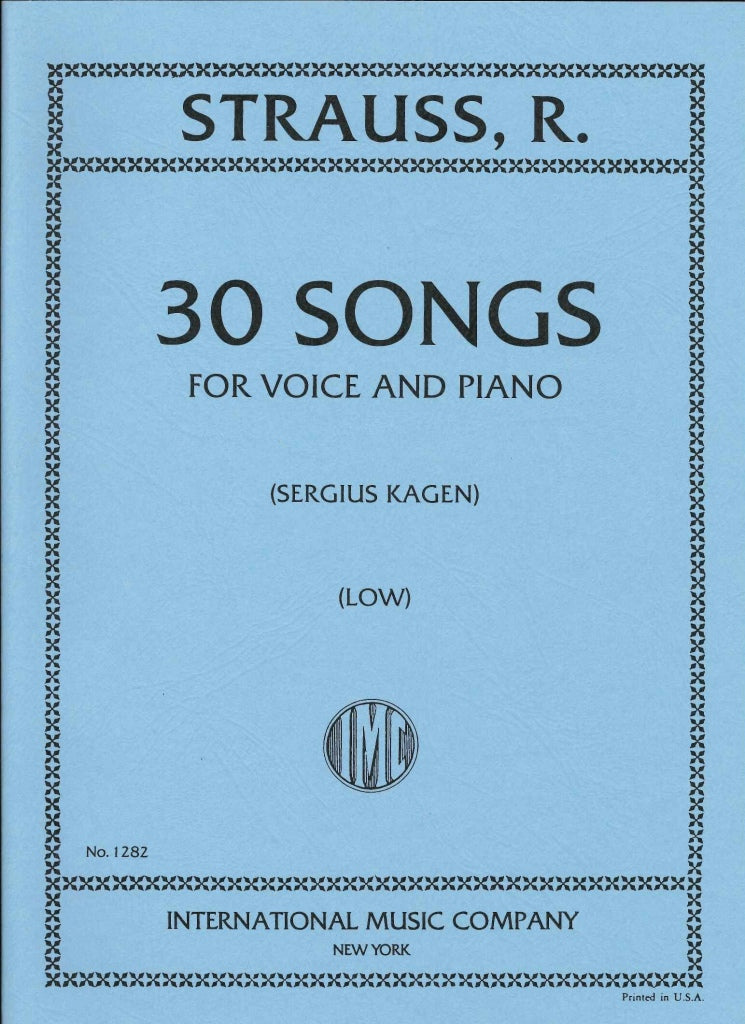 Strauss,R., 30 Songs (Low) (IMC)