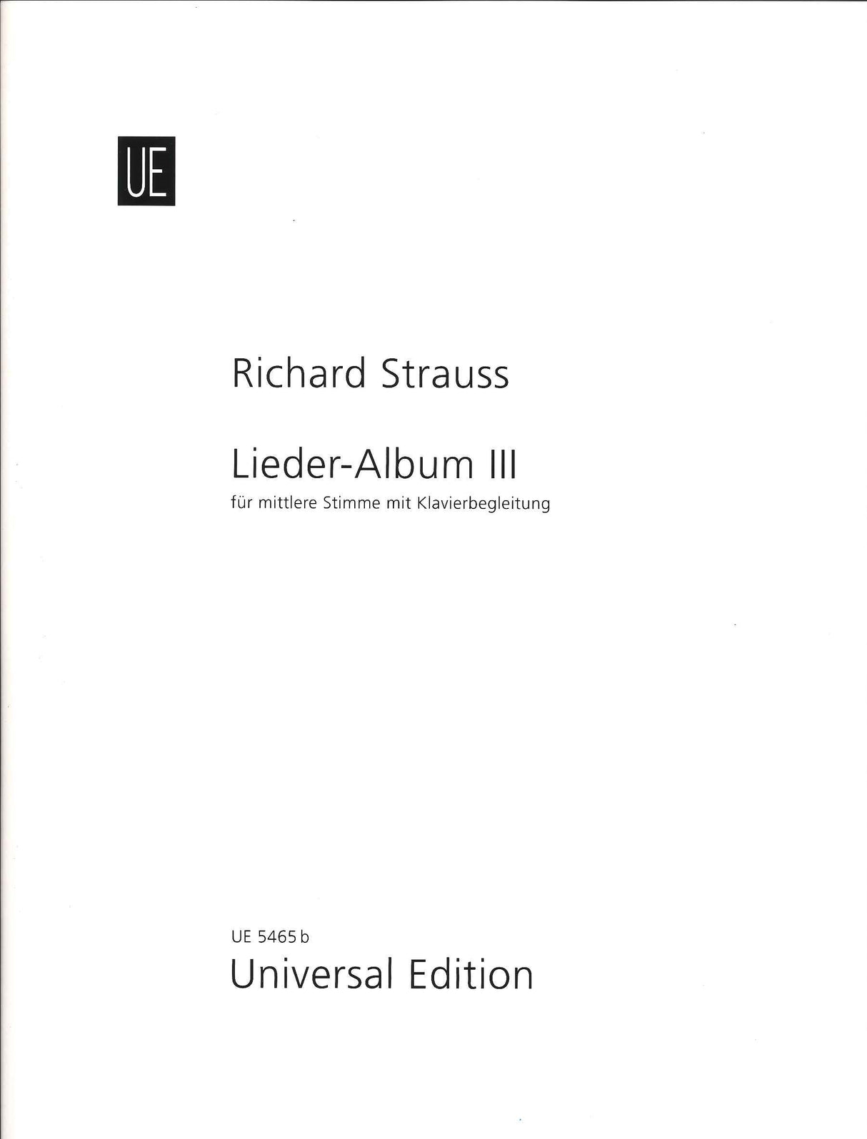 Strauss,R., Lieder-Album 3 (Med) (Universal)