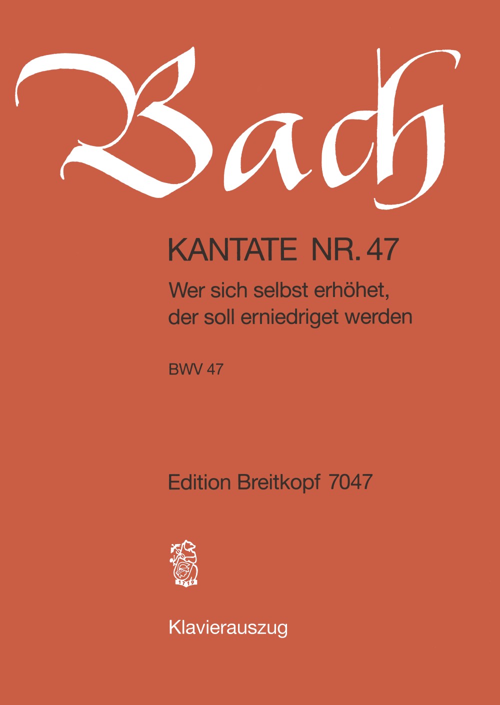 Bach, Kantate Nr. 47 (Breitkopf)