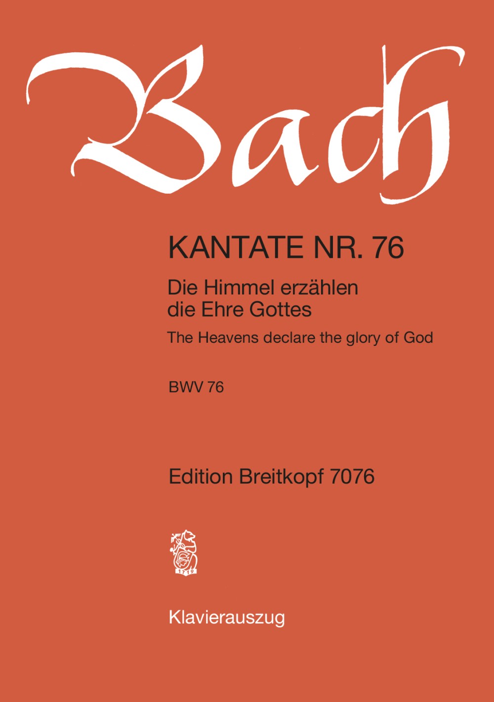 Bach, Kantate Nr. 76 (Breitkopf)