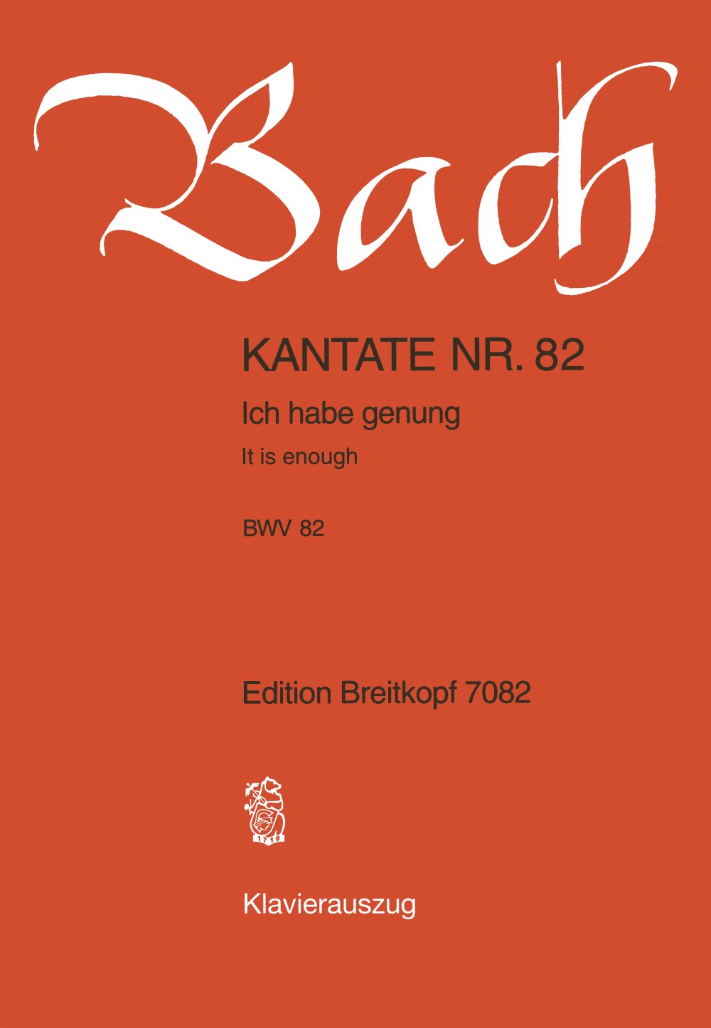 Bach, Kantate Nr. 82 in c (Breitkopf)