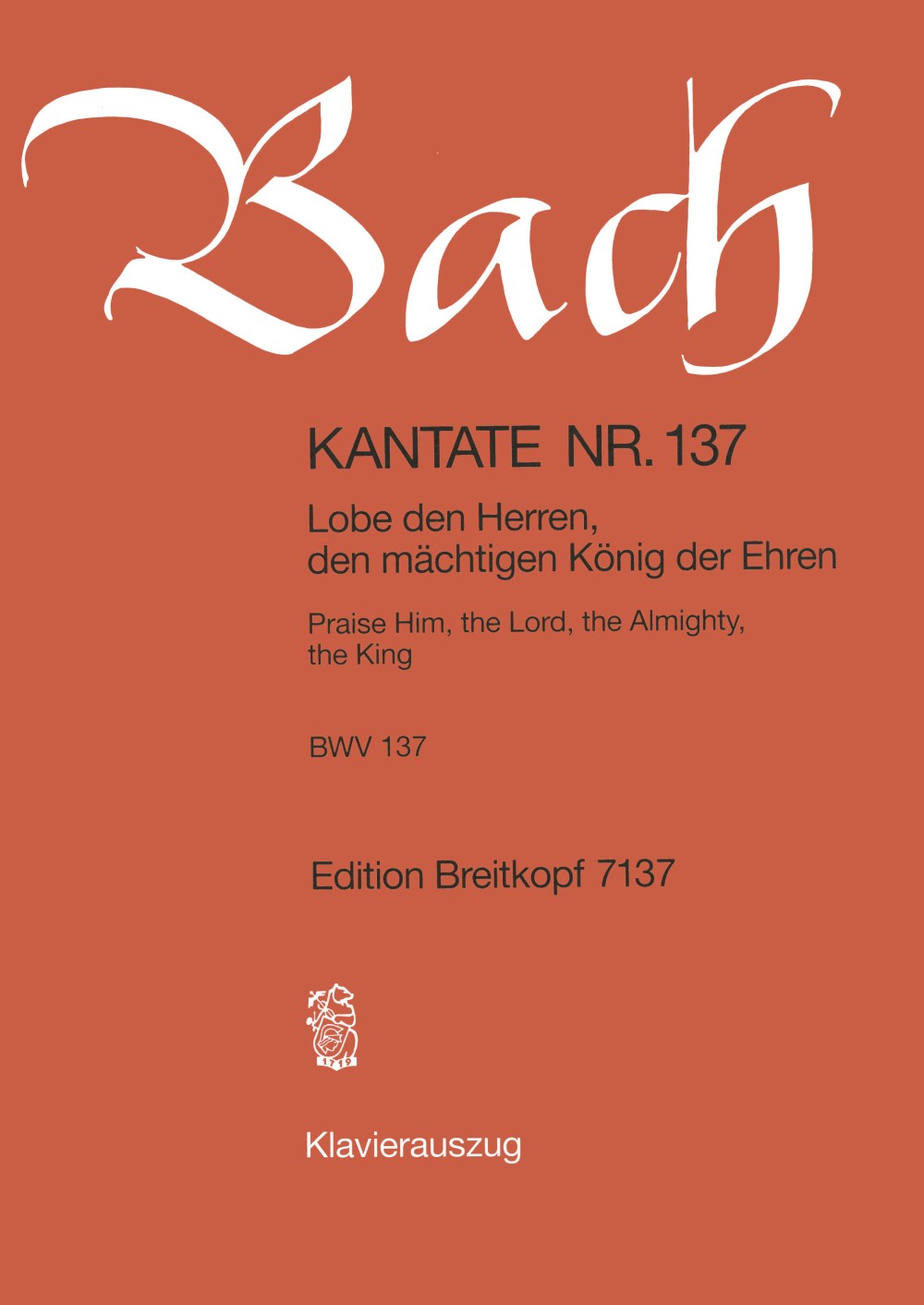 Bach, Kantate Nr.137 (Breitkopf)