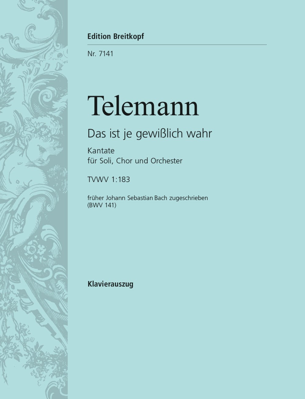 Bach, Kantate Nr.141 (von Telemann) (Breitkopf)