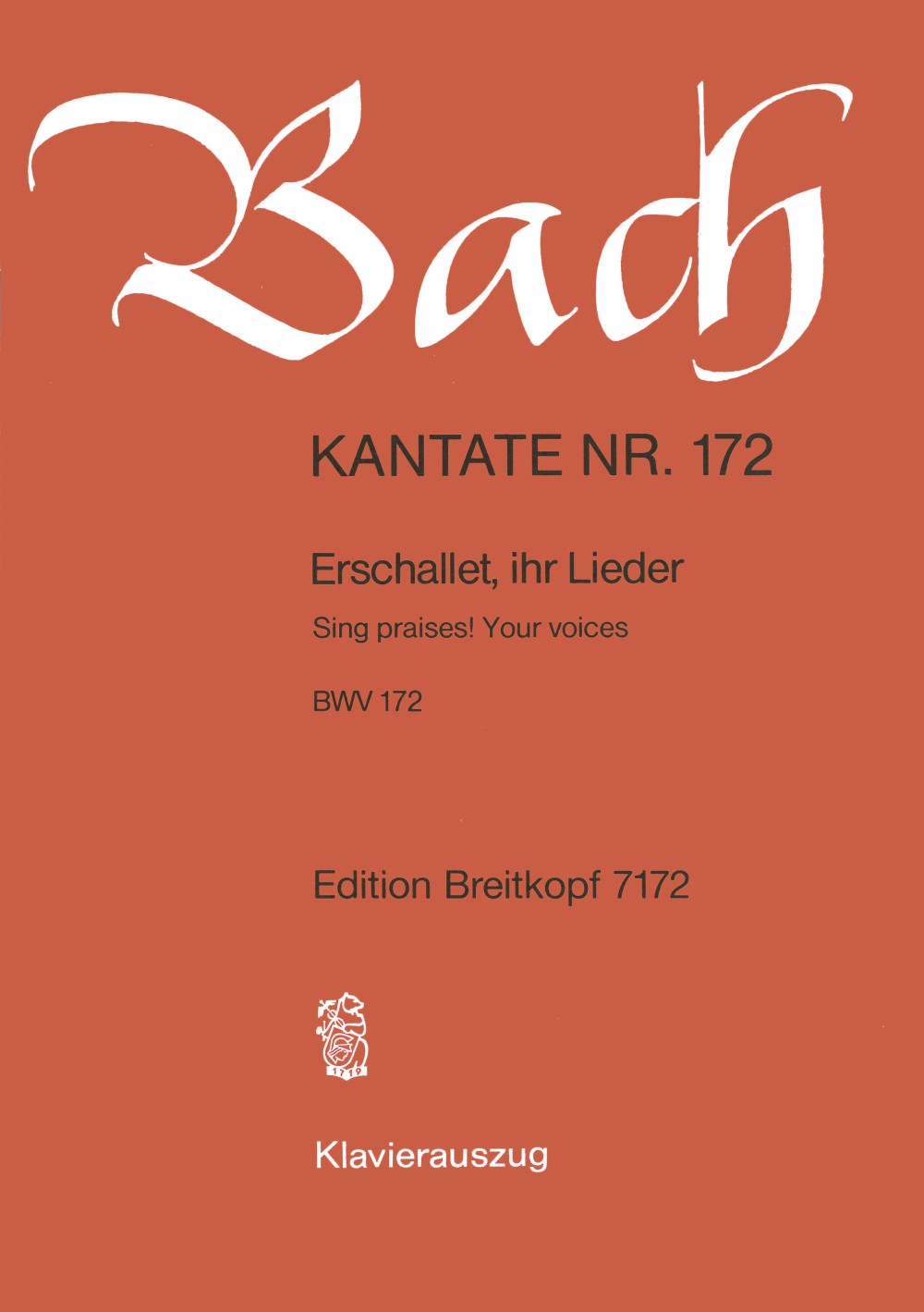 Bach, Kantate BWV 172 (Breitkopf)