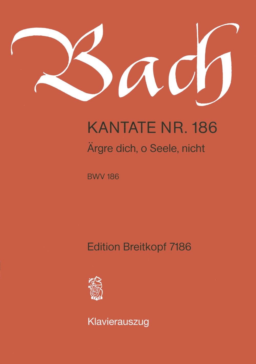 Bach, Kantate Nr.186 (Breitkopf)