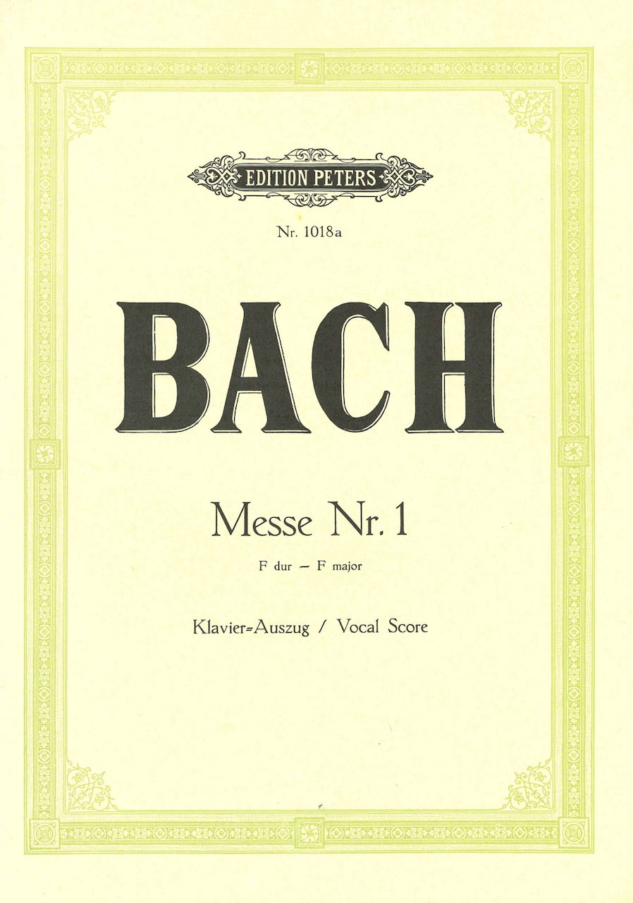 Bach, Missa BWV 233 (Nr. 1) (Hoffmann) (Peters)