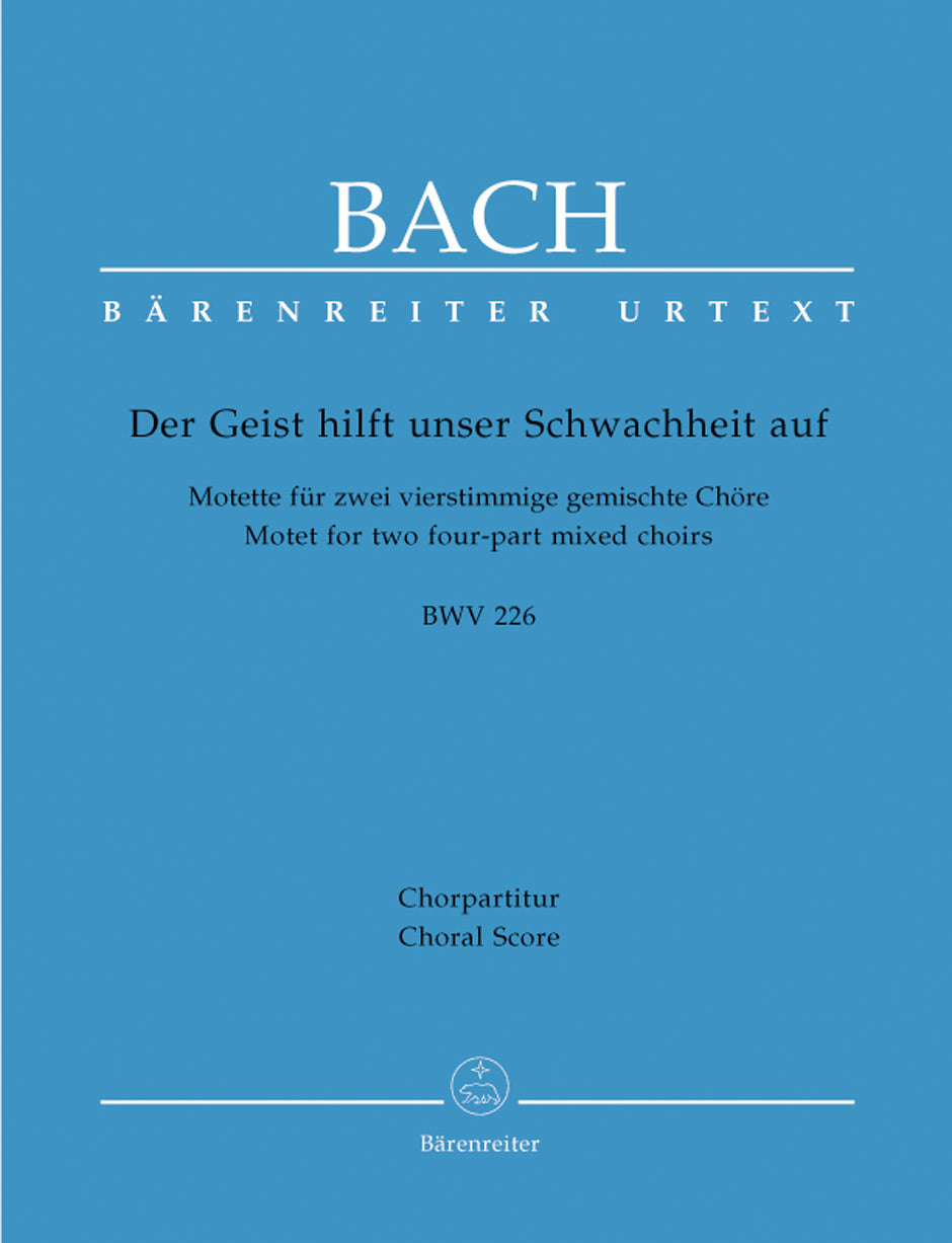 Bach, Motette BWV 226 Der Geist hilft... (Barenreiter)