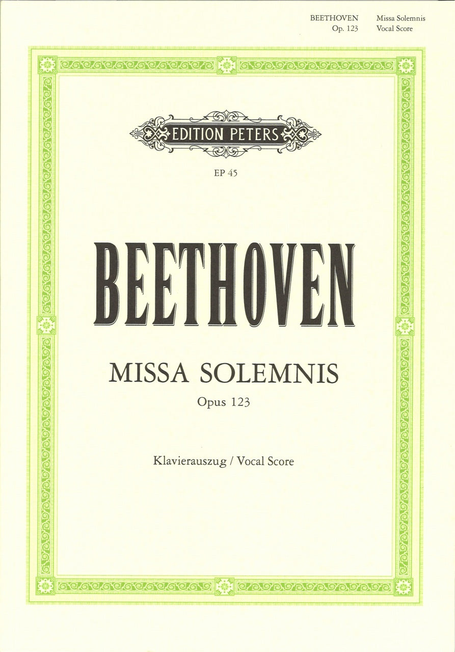 Beethoven, Missa solemnis op. 123 (Peters)