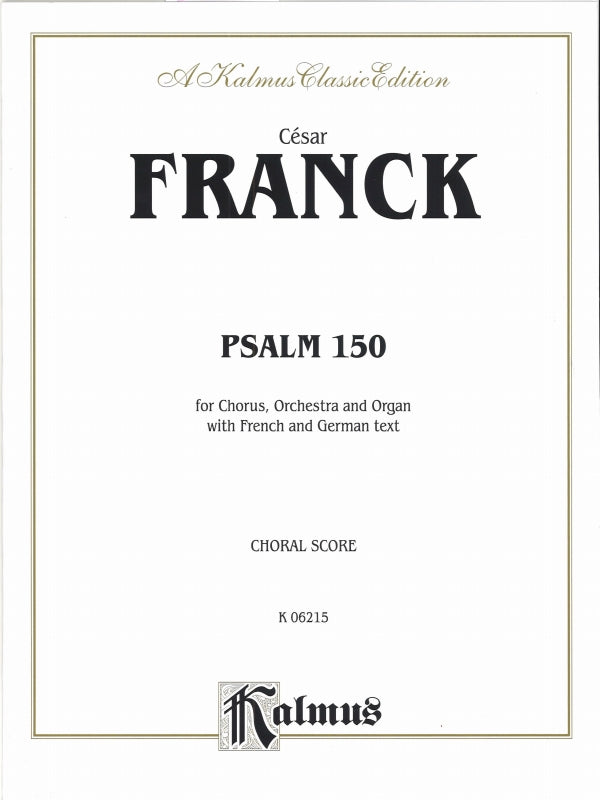 Franck, Psalm 150 [F/G] (Kalmus/Alfred)