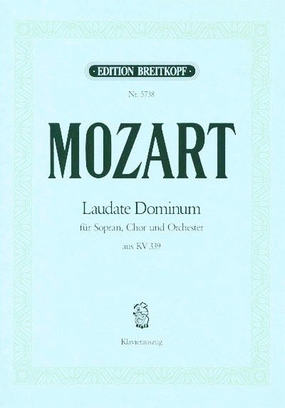 Mozart, Laudate Dominum aus KV 339 (Breitkopf)