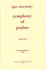 Stravinsky, Symphony of Psalms (Boosey)