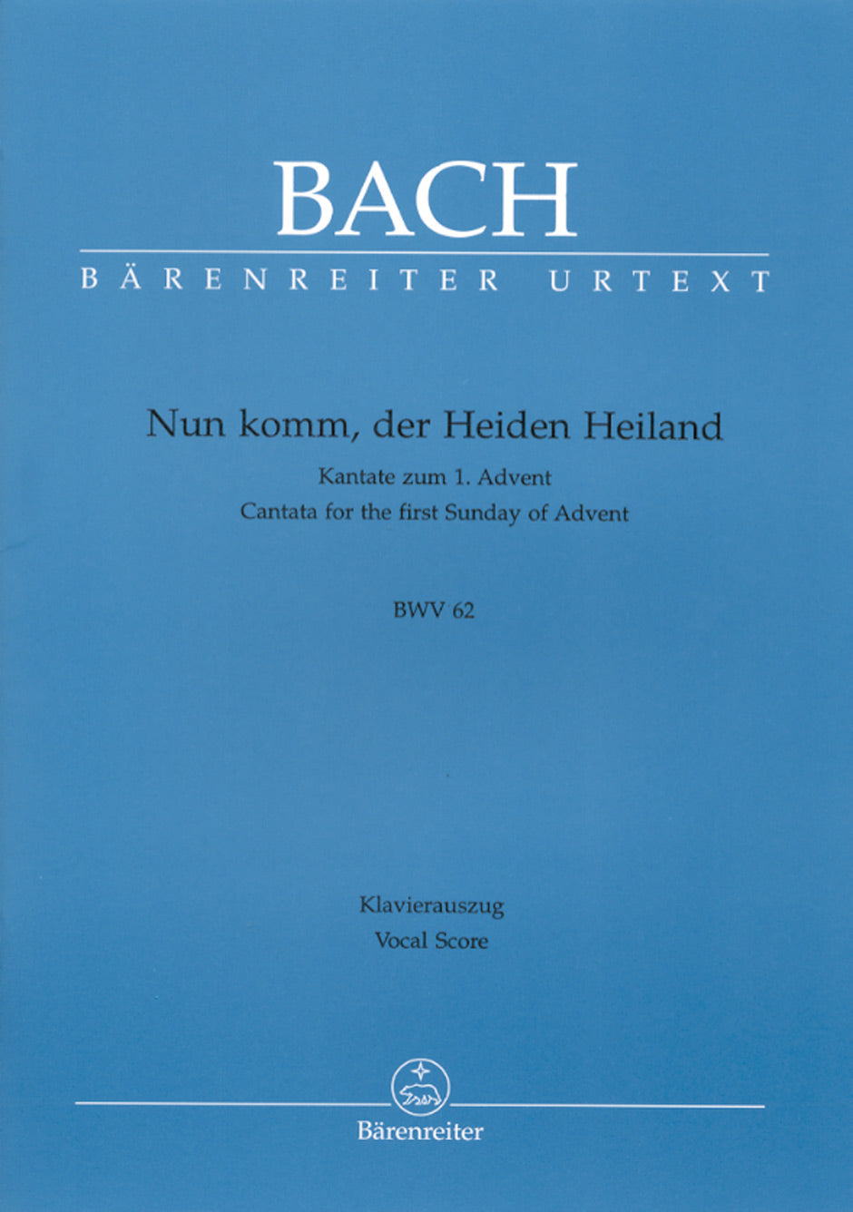 Bach, Kantate Nr. 62 [G] (Barenreiter)