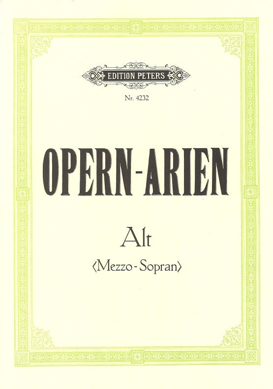 Opern-Arien: Contralto [Mezzo-Soprano] (Peters)
