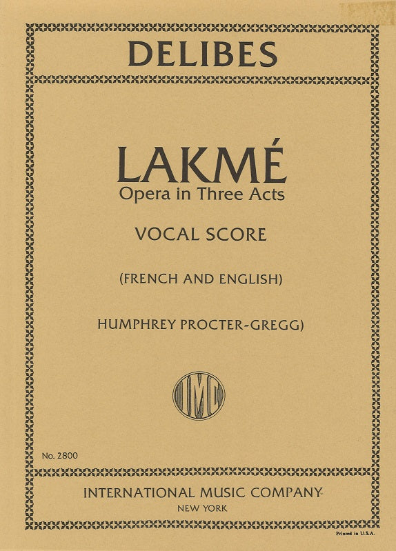 Delibes, Lakme [F/E] (IMC)