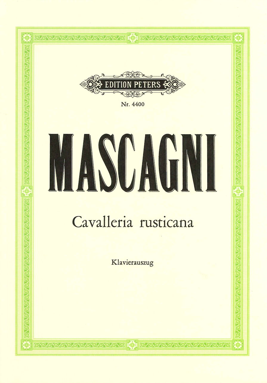 Mascagni, Cavalleria rusticana [i/G] (Peters)
