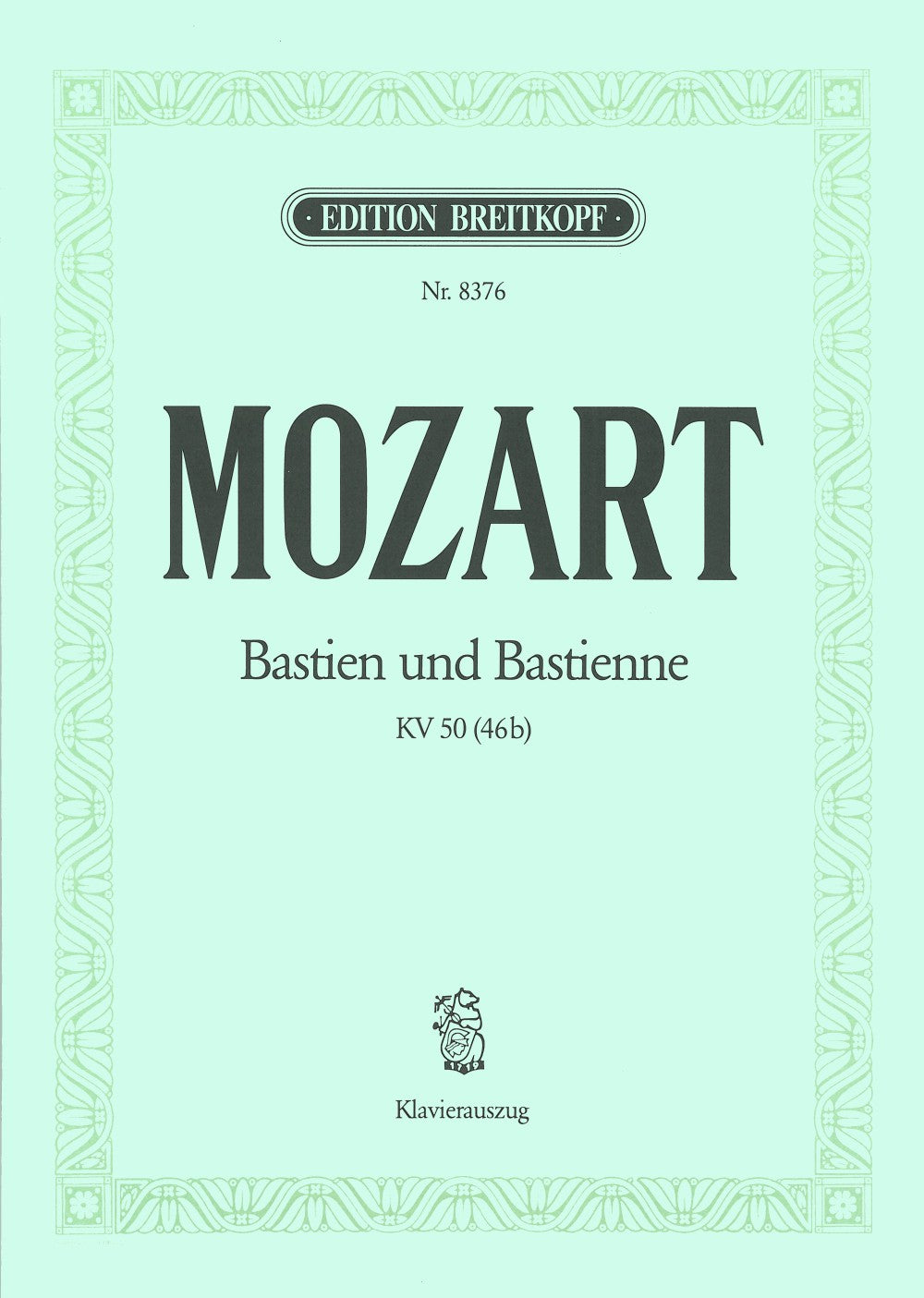 Mozart, Bastien und Bastienne KV 50 [G] (Breitkopf)