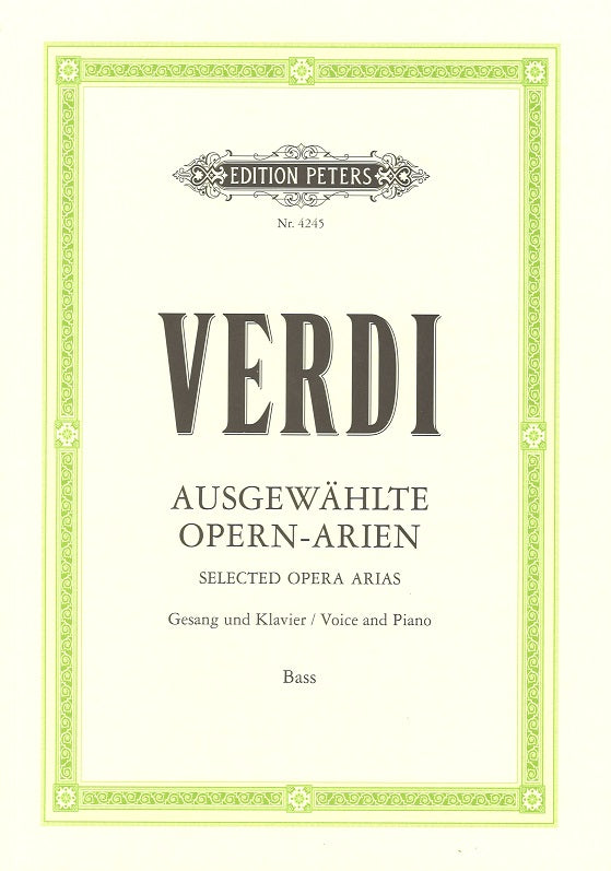 Verdi, 13 Arien, Bass (Peters)