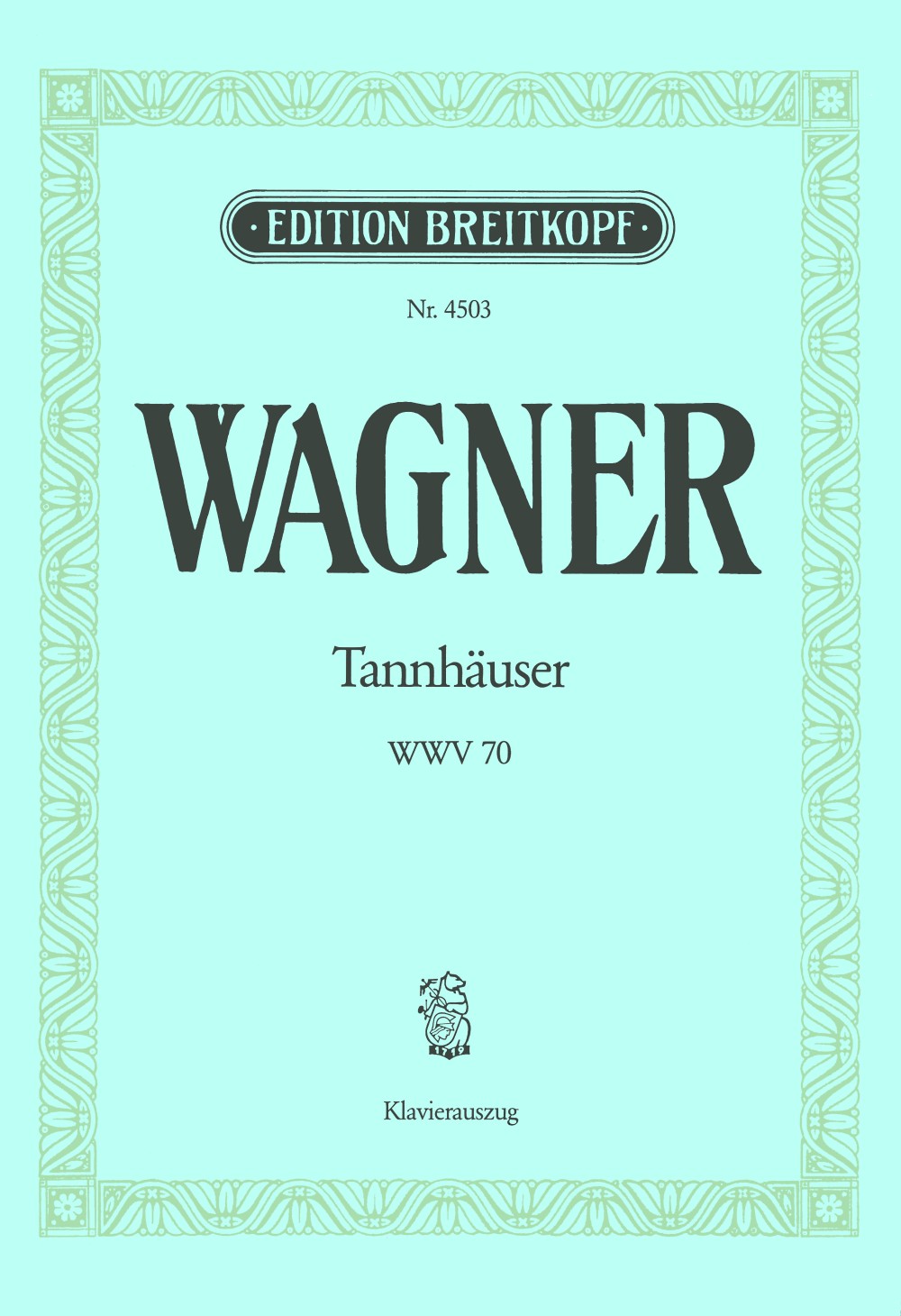 Wagner, WWV 70 Tannhauser [G/E] (Breitkopf)