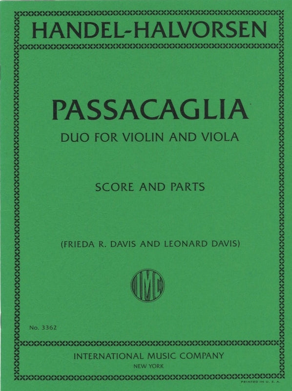 Handel/Halvorsen, Passacaglia (Vn,Va) (IMC)