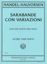 Handel, Sarabande con Variazioni (Vn,Va) (IMC)