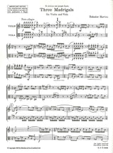 Martinu, 3 Madrigals for Violin & Viola (Boosey)
