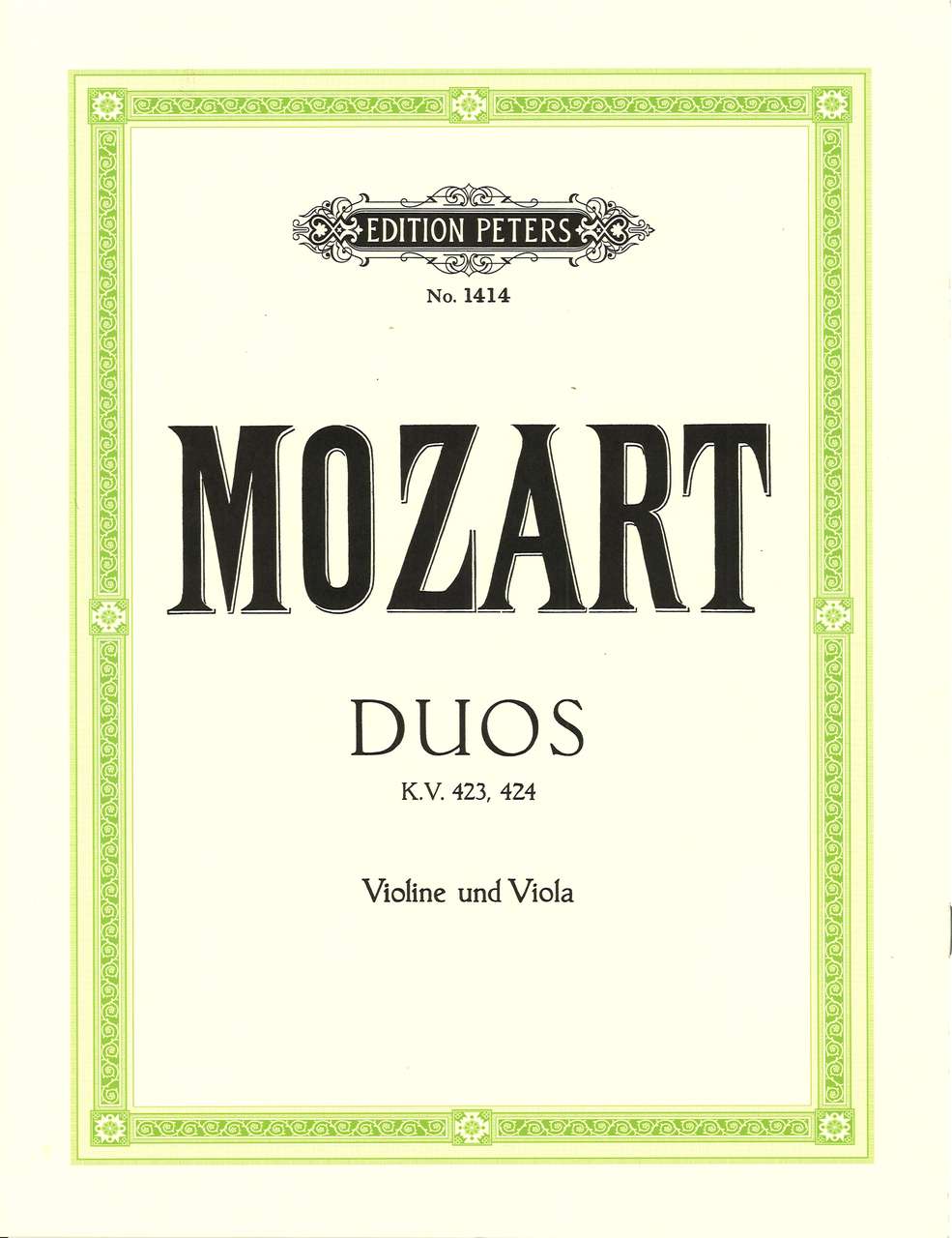 Mozart, Duos KV 423, 424 (Peters)