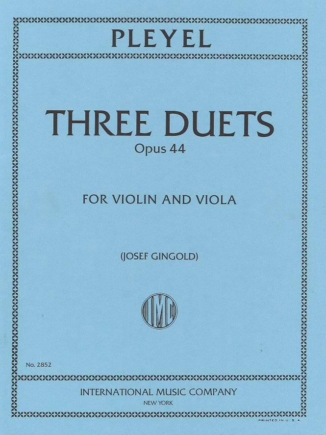 Pleyel, 3 Duos op. 44 (IMC)