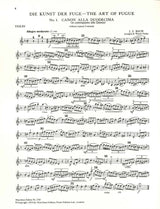 Bach, Kunst der Fuge, 2 Kanons (Vn,Vc) (Peters)