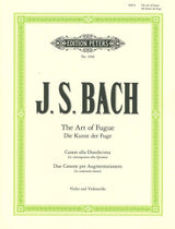 Bach, Kunst der Fuge, 2 Kanons (Vn,Vc) (Peters)