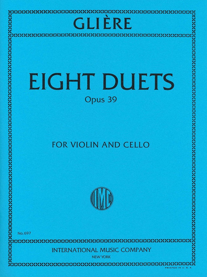 Gliere, 8 Duets op. 39 (IMC)