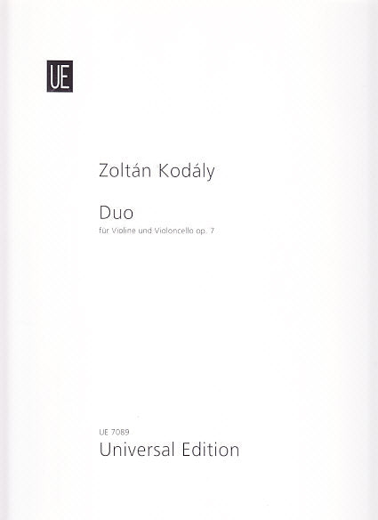 Kodaly, Duo op. 7 (Universal)