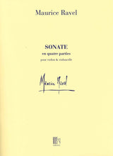 Ravel, Sonate pour violon et violoncelle (Durand)