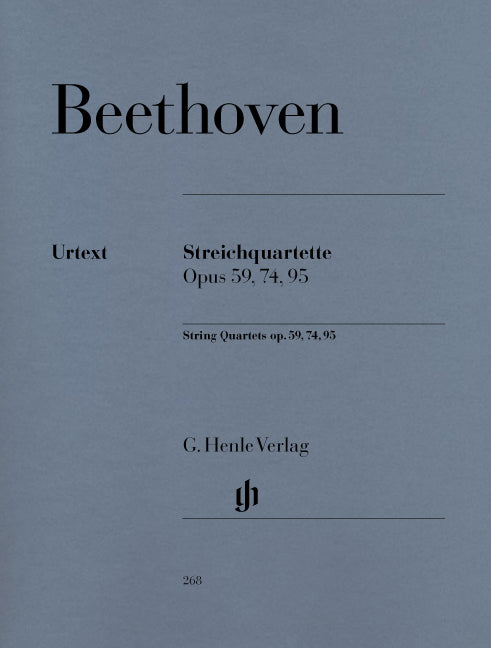 Beethoven, Streichquartette op. 59,74,95 (Henle)