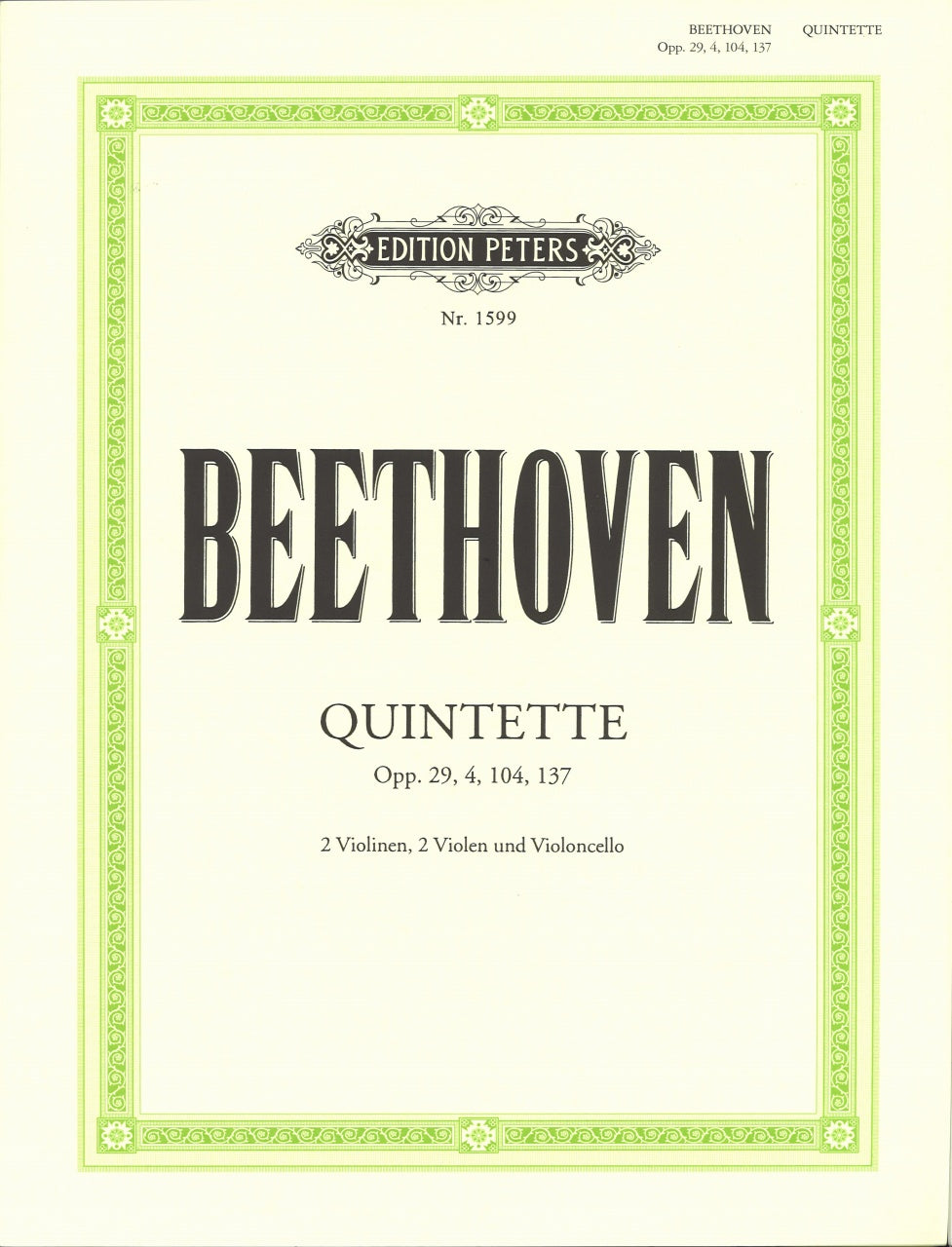 Beethoven, Streichquintette (Peters)