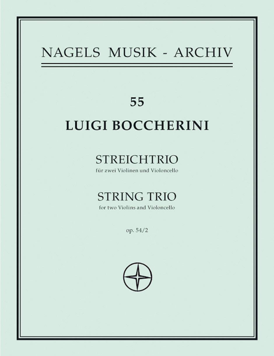 Boccherini, Trio op. 54/2 in G (2Vn,Vc) (Barenreiter)