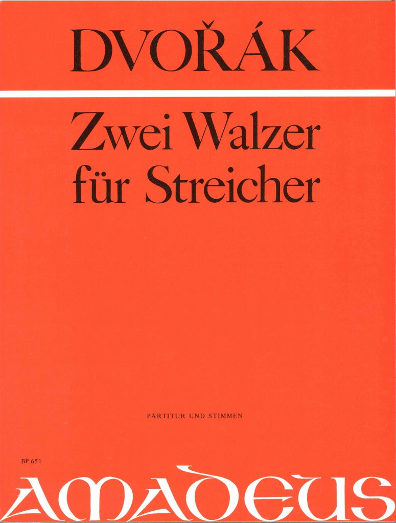 Dvorak, Walzer op. 54/1,4 (Quartet,[CB]) (Amadeus Verlag)