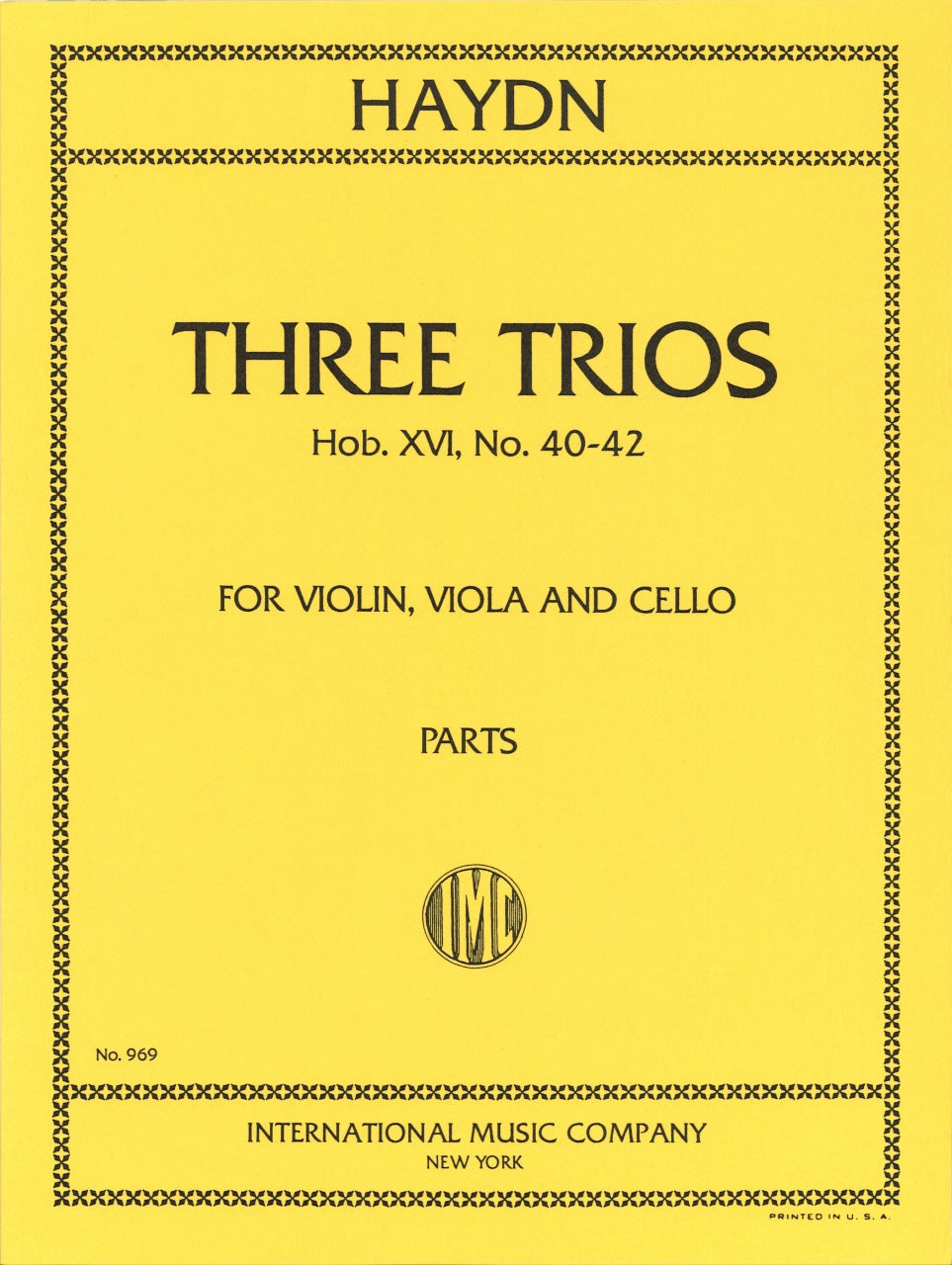Haydn, 3 Trios, op. 53 (Vn,Va,Vc) (IMC)