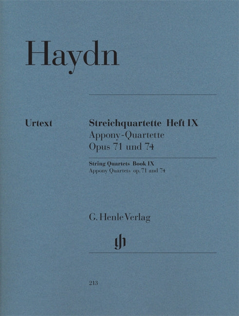 Haydn, Streichquartette 9: op. 71, 74 (Henle)