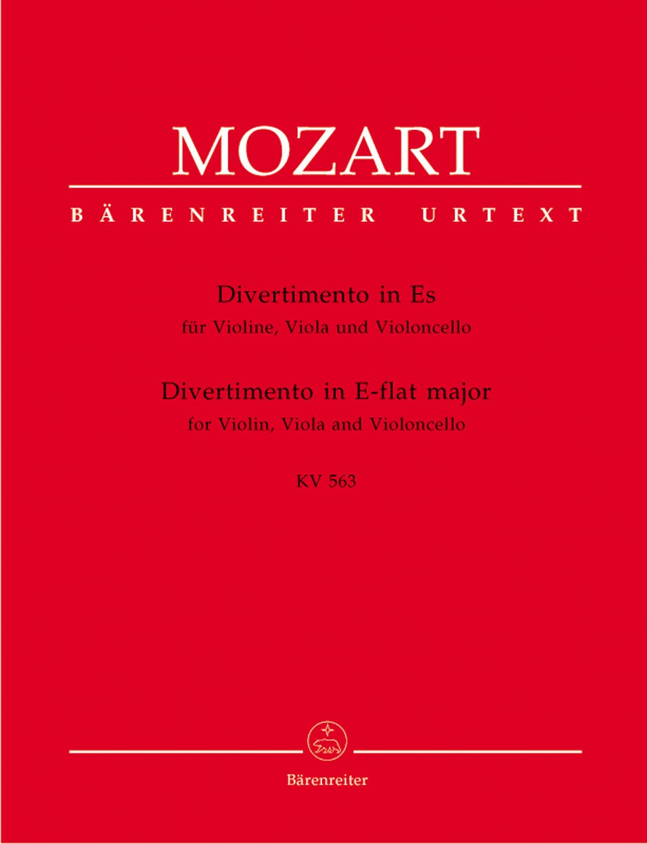 Mozart, Divertimento KV 563 (Vn,Va,Vc) (Barenreiter)