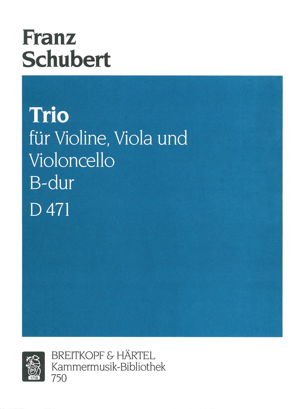 Schubert, String Trio D 471 (Vn,Va,Vc) (Breitkopf)