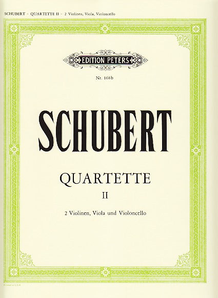 Schubert, Streichquartette 2 (Peters)