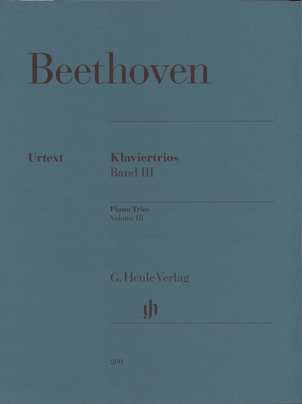 Beethoven, Klaviertrios 3 (Henle)